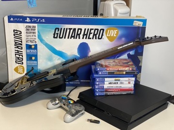 Konsola PS 4 gitara gry zestaw 