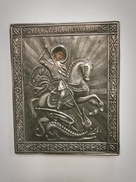 Carska Rosja - srebrna ikona