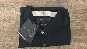 Koszulka polo Tommy Hilfiger (1985) L granatowa