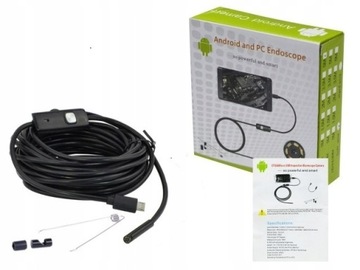 ENDOSKOP Kamera Kabel micro USB/USB C 5m do PC GSM