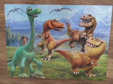 Puzzle dwustronne, dinozaury, 120 elem. Lisciani 