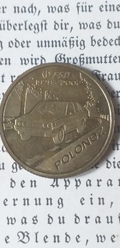 MONETA ORLEN KULTOWE POLSKIE SAMOCHODY-POLONEZ  