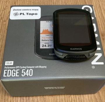 Garmin Edge 540 Solar + mapy PL Topo