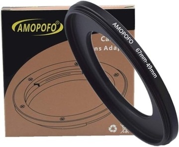 AMOPOFO Pierścień redukcyjny 67mm–49mm