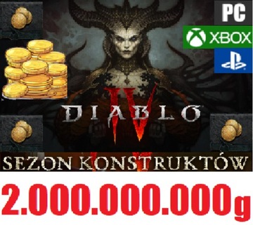 2.000.000.000 GOLD ZŁOTO Diablo 4 Sezon 3 s3