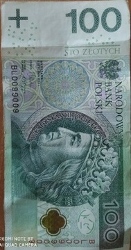 Banknot 100 zł BL0099009