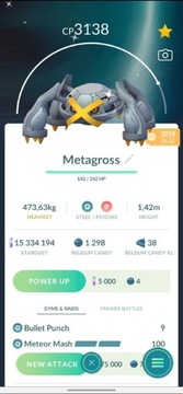 Pokemon go Shiny Metagross z 2018r. Trade 30 days