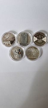 5 monet 20 zł 925 Ag