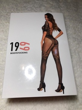 Bodystocking 1969 czarne body seksowne nowe