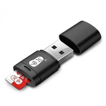 Czytnik kart microSD USB 2.0 Szybki, do 128 GB