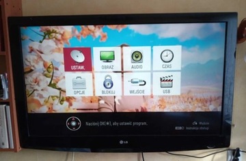 Telewizor LG 42 cale Full HD 1080p, USB + oryg. pilot. Stan dobry