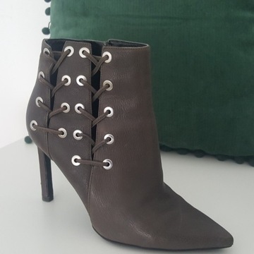 Nine West botki brązowe skóra  roz. 36