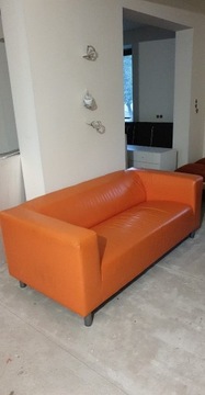 Sofa Kanapa  pomarańczowa IKEA 