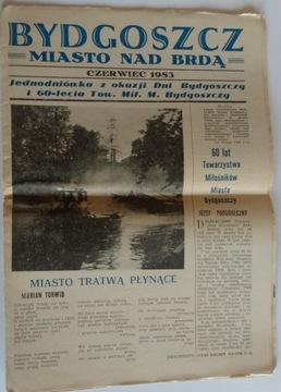 Bydgoszcz   1983 jednodniówka 60 lat TMMB