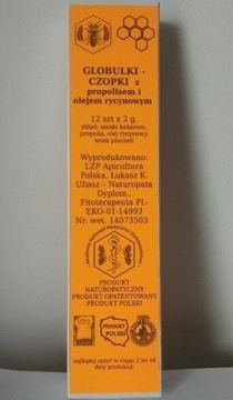 Czopki Apicultura rycyna olej rycynowy propolis 