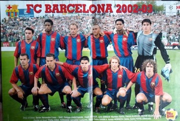 Plakat FC BARCELONA 2002