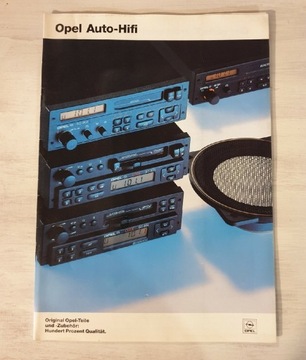 Opel Auto hifi Radio Prospekt 1988