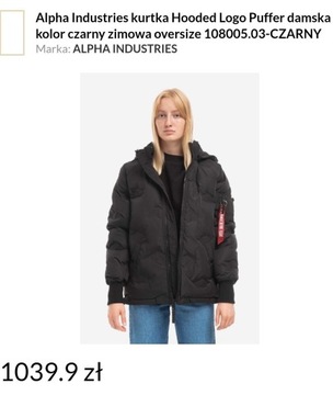 Kurtka damska ALPHA INDUSTRIES róż. M