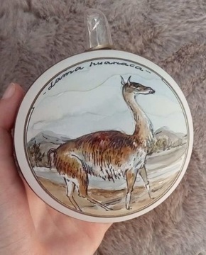 Bombka ręcznie malowana lama