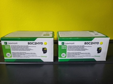 Toner LEXMARK - 80C2HY0 - ORYGINALNY - yellow