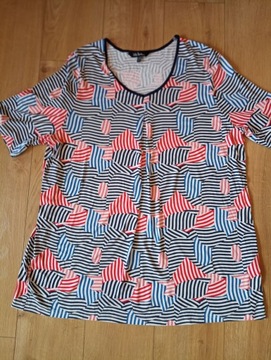 Bluzka, t-shirt ULLA 50/52, krótki rękaw, kolorowa