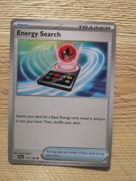 Karty pokemon Trener Energy Search 172/198
