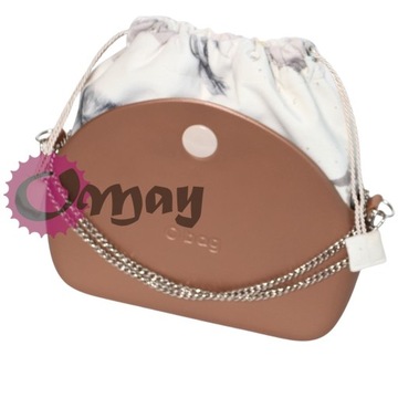 organizer OBAG MOON LIGHT worek beżowy welur OMAY