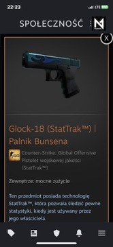 Skin CS:GO Glock-18 (StatTrak) | Palnik Bunsena