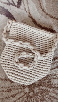 Torebka hand made ze sznurka bawełnianego