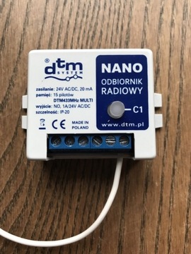 Odbiornik Dtm Nano 15 pilotów.