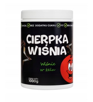 WIŚNIE W ŻELU FIT BEZ CUKRU DŻEM