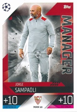 Match Attax Extra 2022/23 Manager Sampaoli MAN10