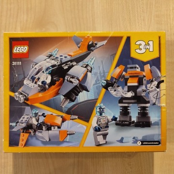 LEGO CREATOR 31111 3IN1 Cyberdron Robot Skuter