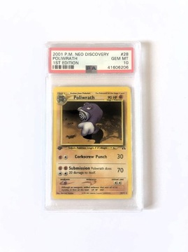 PSA 10 Pokemon Poliwrath Neo Discovery 1st edition