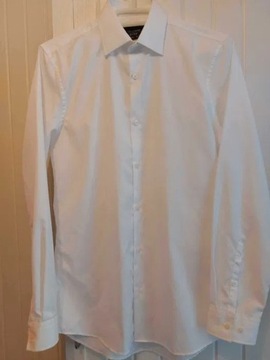 Koszula biała F&F slim fit roz. 36-37 długi rękaw