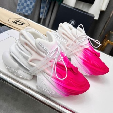 Hit Sneakersy Balmain model white/pink