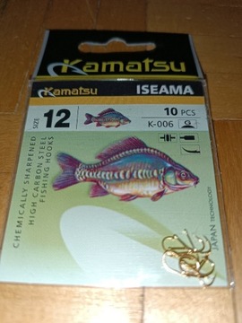 Haczyki Kamatsu K-006 rozmiar 12, 10 sztuk