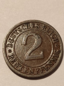 2 PFENNIG RENTENPFENNIG 1924 G