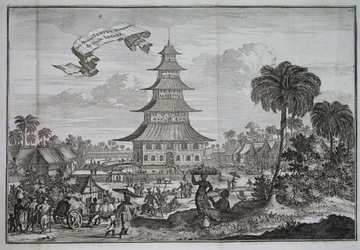 1708 INDONEZJA orient ORYGINAŁ stara grafika AZJA