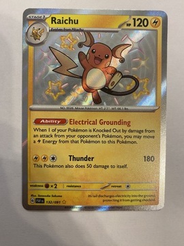 Pokemon TCG Paldean Fates Raichu 132/091