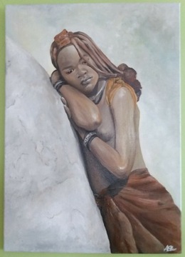 Obraz olejny "Himba" 50x70cm