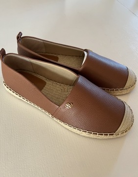 Ralph Lauren skórzane espadryle Cameryn