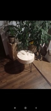 Stolik loft 30 cm plaster drzewa