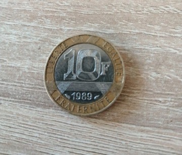 Moneta, Francja, Génie, 10 Francs, 1989, Paris, EF