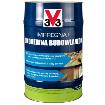 V33 impregnat do drewna budowlanego 25L