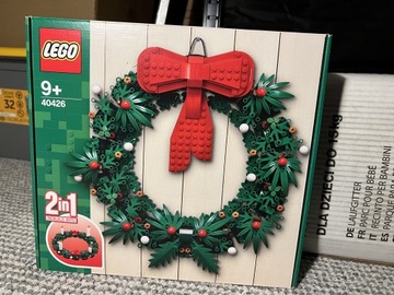 Klocki Lego Bożonarodzeniowy wieniec 2w1