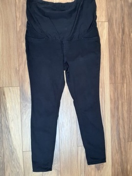Czarne spodnie dżinsowe H&M Mama XL