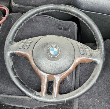 Kierownica BMW E46 E53 drewno airbag multi poduszk