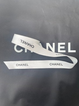 Chanel-oryginalna wstążka dł.195x2,5cm biała