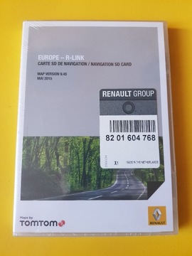 Mapa do nawigacji Europa R-Link Renault - karta SD